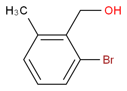 (2-Bromo-6-methylphenyl)methanol_分子结构_CAS_1055969-07-7)