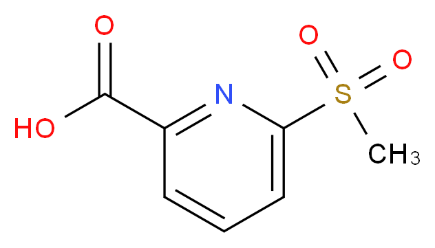 6-(Methylsulfonyl)picolinic acid_分子结构_CAS_1186663-28-4)