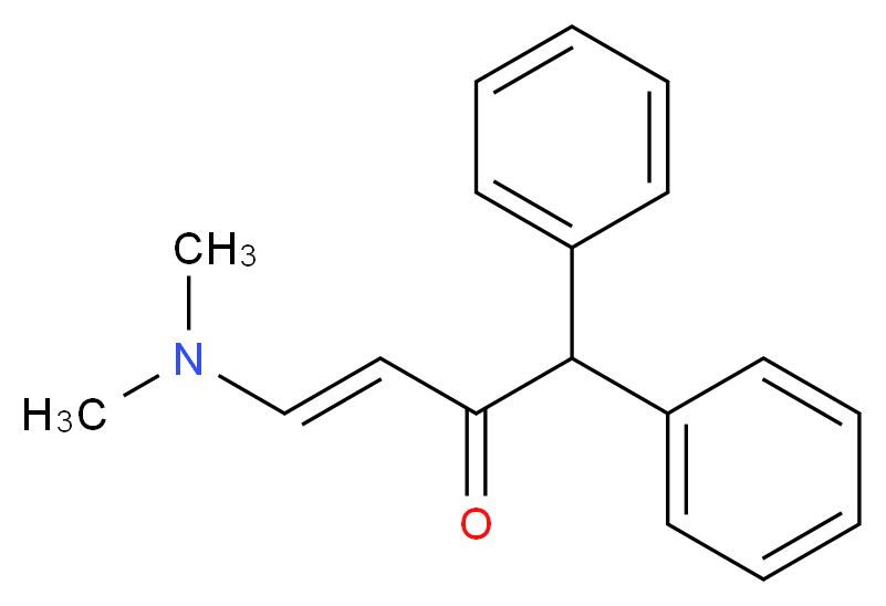 4-(Dimethylamino)-1,1-diphenylbut-3-en-2-one_分子结构_CAS_)