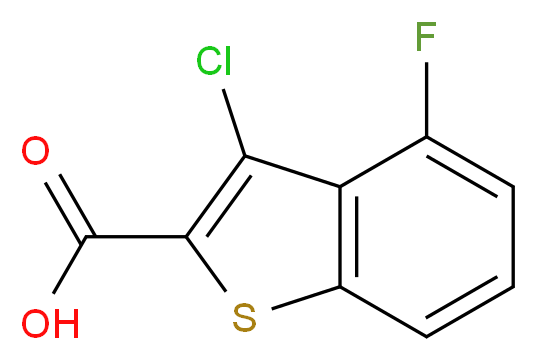 3-chloro-4-fluoro-1-benzothiophene-2-carboxylic acid_分子结构_CAS_588676-90-8