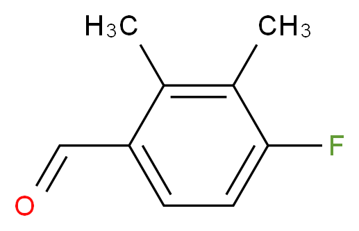 4-fluoro-2,3-dimethylbenzaldehyde_分子结构_CAS_363134-37-6