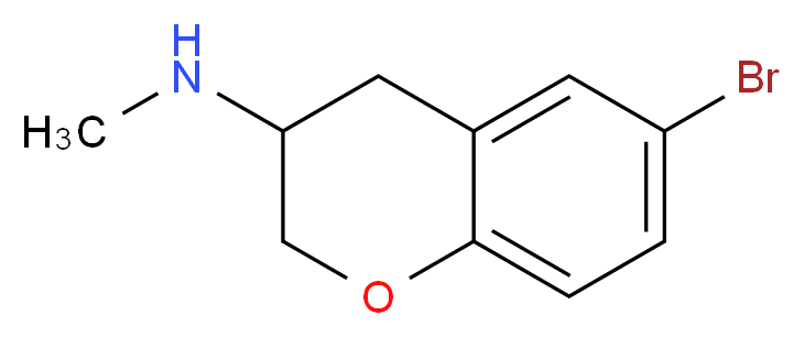 (6-BROMO-CHROMAN-3-YL)-METHYLAMINE_分子结构_CAS_885271-62-5)