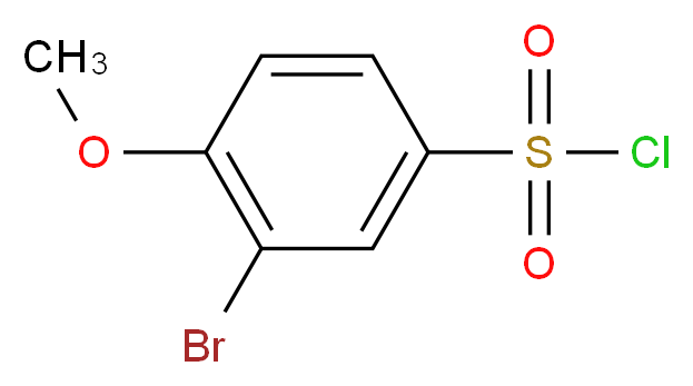 3-溴-4-甲氧基苯磺酰氯_分子结构_CAS_23094-96-4)