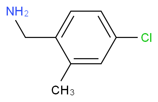 4-Chloro-2-methylbenzylamine_分子结构_CAS_27917-11-9)