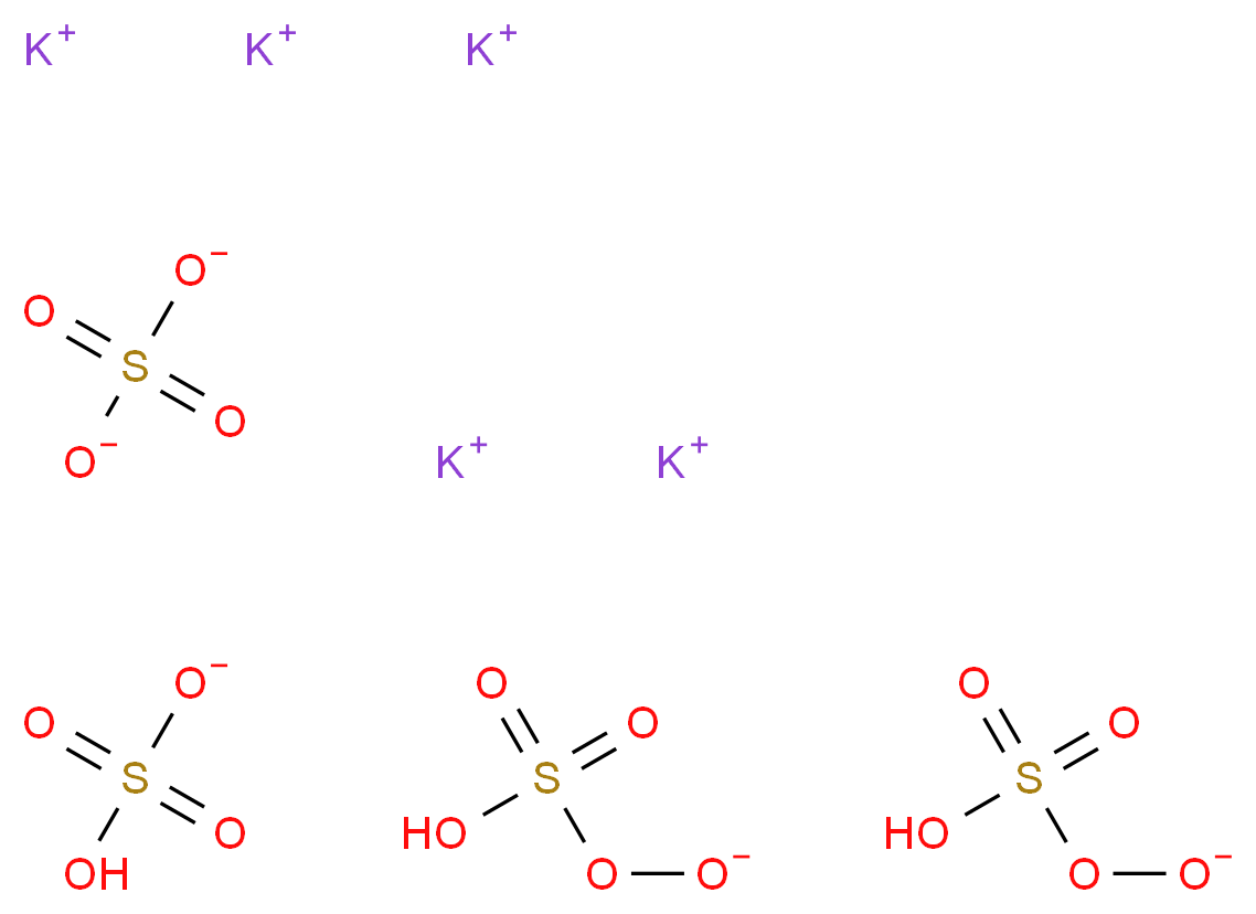 pentapotassium bis(O-sulfonoperoxoatooxidanol) hydrogen sulfate sulfate_分子结构_CAS_70693-62-8