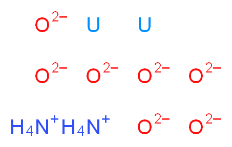 diammonium diuranium heptaoxidandiide_分子结构_CAS_7783-22-4