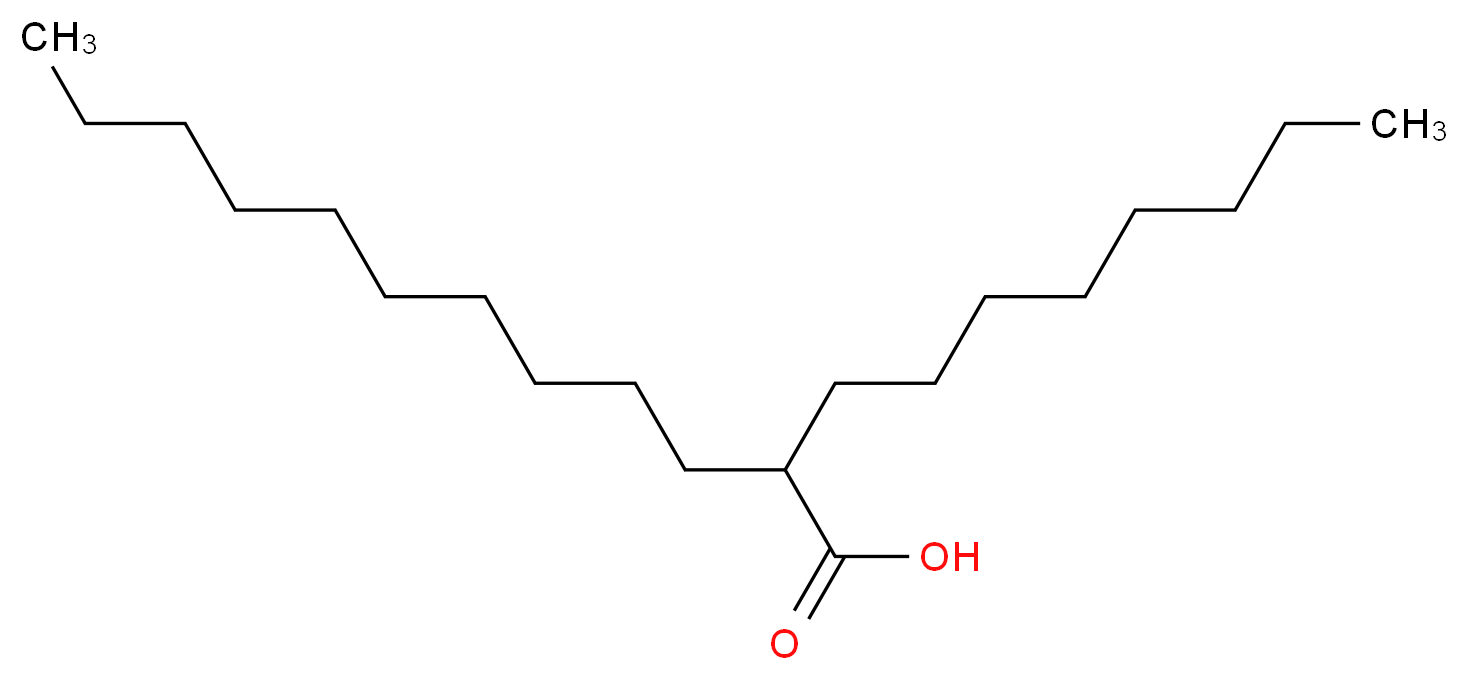 2-octyldodecanoic acid_分子结构_CAS_40596-46-1