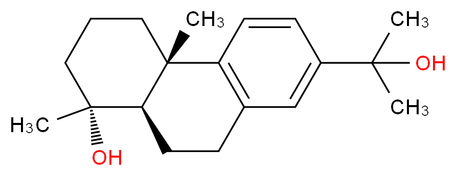 (1R,4aS,10aR)-7-(2-hydroxypropan-2-yl)-1,4a-dimethyl-1,2,3,4,4a,9,10,10a-octahydrophenanthren-1-ol_分子结构_CAS_203455-81-6