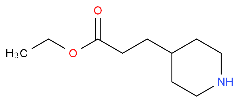 Ethyl 3-piperidin-4-ylpropanoate_分子结构_CAS_)