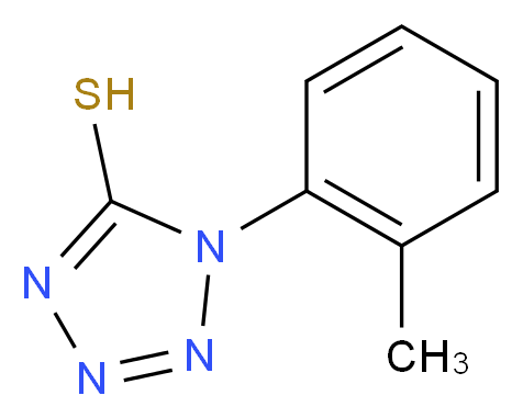 1-o-Tolyl-1H-tetrazole-5-thiol_分子结构_CAS_53662-42-3)