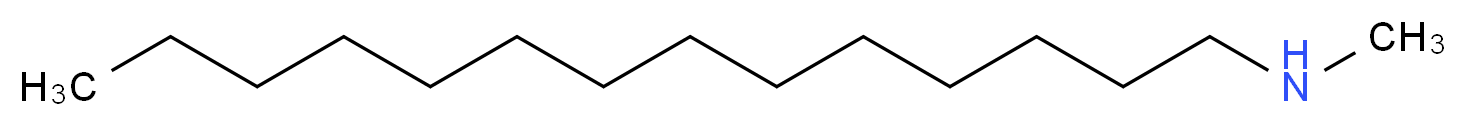 methyl(tetradecyl)amine_分子结构_CAS_29369-63-9