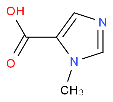 1-甲基-1H-咪唑-5-甲酸_分子结构_CAS_41806-40-0)