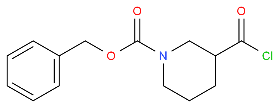 benzyl 3-(carbonochloridoyl)piperidine-1-carboxylate_分子结构_CAS_216502-94-2