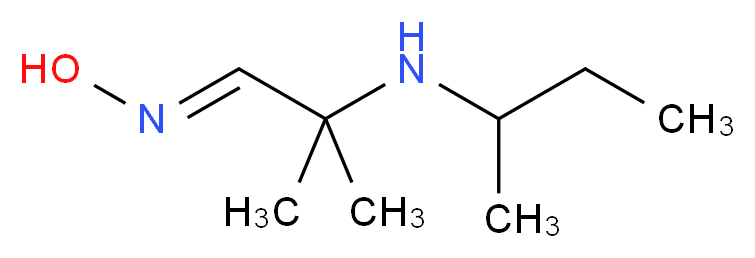 (1E)-2-(sec-Butylamino)-2-methylpropanal oxime_分子结构_CAS_)