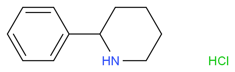 2-Phenylpiperidine hydrochloride_分子结构_CAS_3466-80-6)