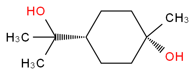 (1s,4s)-4-(2-hydroxypropan-2-yl)-1-methylcyclohexan-1-ol_分子结构_CAS_2451-01-6