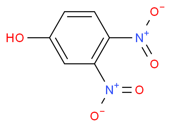 3,4-dinitrophenol_分子结构_CAS_577-71-9