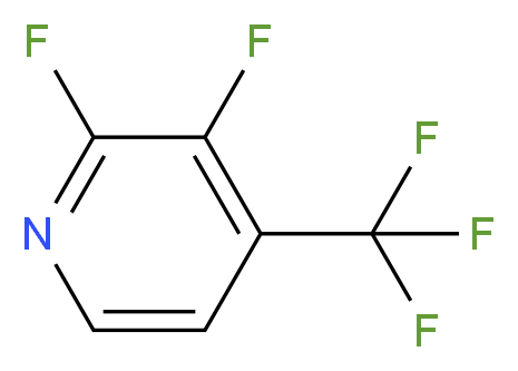 2,3-difluoro-4-(trifluoromethyl)pyridine_分子结构_CAS_1215034-77-7