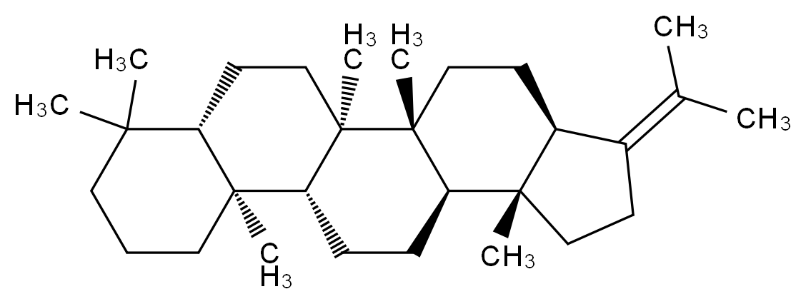 (1R,2R,5R,9S,10R,13R,14S,19S)-1,2,9,14,18,18-hexamethyl-6-(propan-2-ylidene)pentacyclo[11.8.0.0<sup>2</sup>,<sup>1</sup><sup>0</sup>.0<sup>5</sup>,<sup>9</sup>.0<sup>1</sup><sup>4</sup>,<sup>1</sup><sup>9</sup>]henicosane_分子结构_CAS_1615-92-5