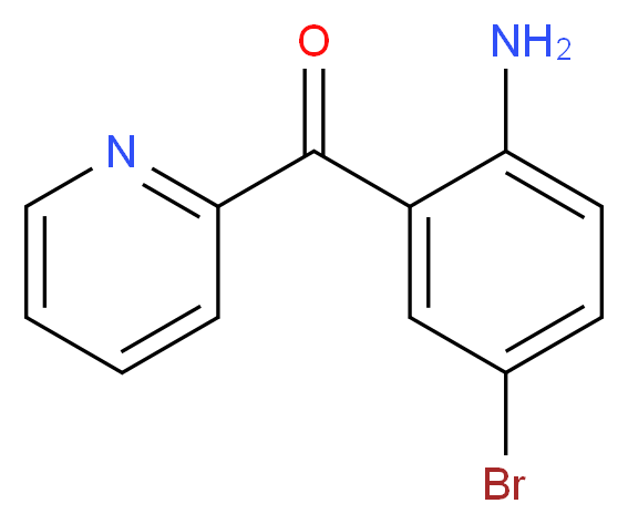 4-bromo-2-(pyridine-2-carbonyl)aniline_分子结构_CAS_1563-56-0