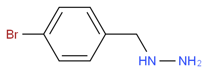 [(4-bromophenyl)methyl]hydrazine_分子结构_CAS_45811-94-7