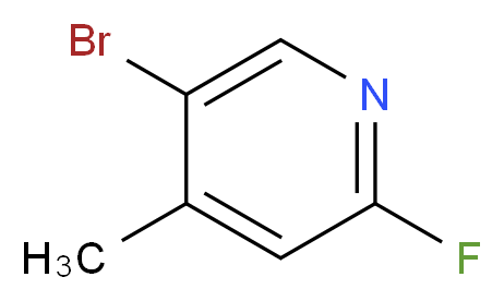 5-Bromo-2-fluoro-4-methylpyridine_分子结构_CAS_864830-16-0)