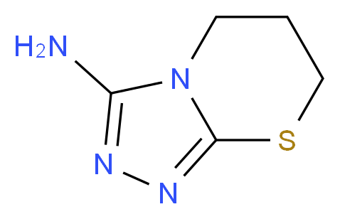5H,6H,7H-[1,2,4]triazolo[3,4-b][1,3]thiazin-3-amine_分子结构_CAS_639782-44-8