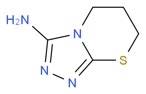 6,7-Dihydro-5H-[1,2,4]triazolo[3,4-b][1,3]thiazin-3-ylamine_分子结构_CAS_639782-44-8)