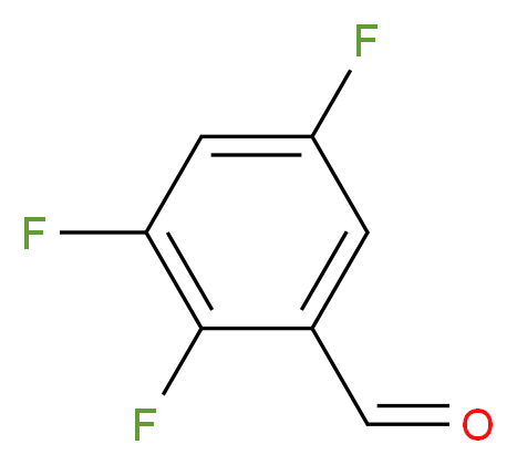 2,3,5-三氟苯甲醛_分子结构_CAS_126202-23-1)