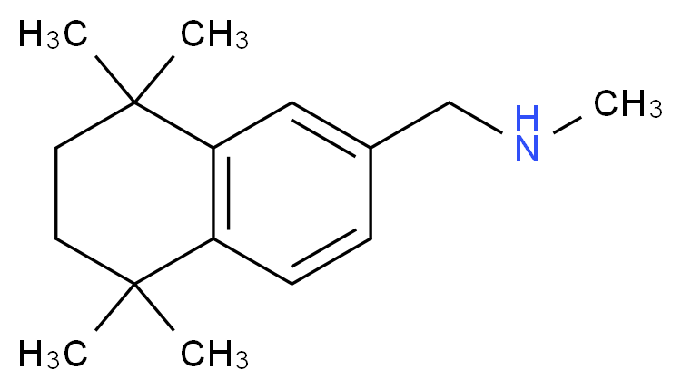 N,5,5,8,8-pentamethyl-(5,6,7,8-tetrahydronaphth-2-ylmethyl)amine_分子结构_CAS_950603-16-4)