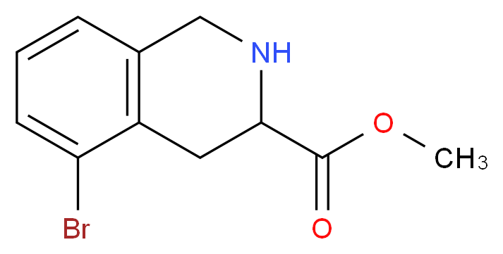 methyl 5-bromo-1,2,3,4-tetrahydroisoquinoline-3-carboxylate_分子结构_CAS_1219170-24-7