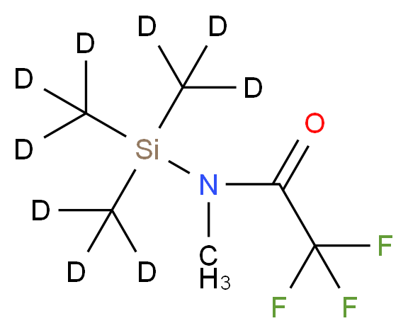 2,2,2-trifluoro-N-methyl-N-[tris(<sup>2</sup>H<sub>3</sub>)methylsilyl]acetamide_分子结构_CAS_945623-67-6