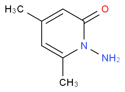 1-Amino-4,6-dimethylpyridin-2(1H)-one_分子结构_CAS_98334-40-8)