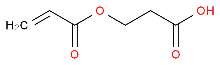 β-(丙烯酰氧)丙酸_分子结构_CAS_24615-84-7)