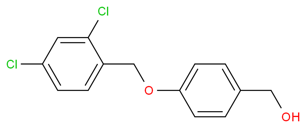 {4-[(2,4-Dichlorobenzyl)oxy]phenyl}methanol_分子结构_CAS_400825-70-9)