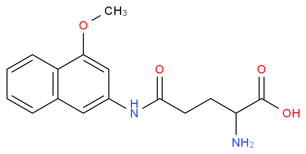 2-amino-4-[(4-methoxynaphthalen-2-yl)carbamoyl]butanoic acid_分子结构_CAS_24723-50-0