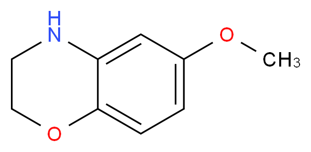 6-methoxy-3,4-dihydro-2H-1,4-benzoxazine_分子结构_CAS_58960-11-5