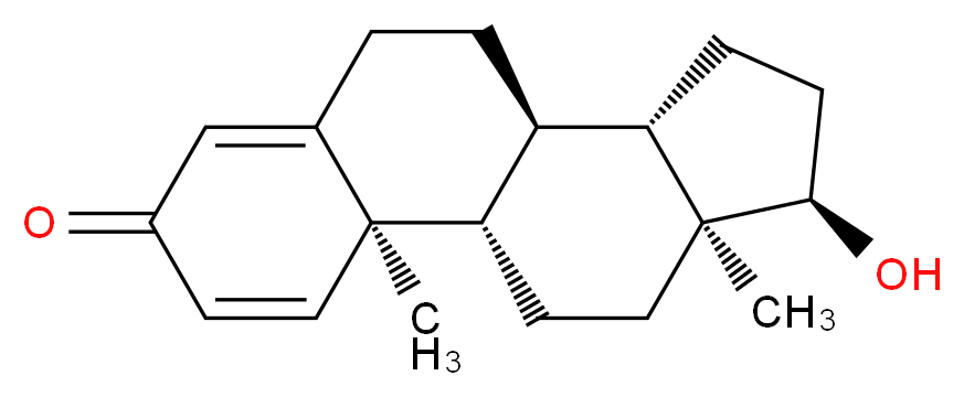 (1S,2R,10R,11S,14R,15S)-14-hydroxy-2,15-dimethyltetracyclo[8.7.0.0<sup>2</sup>,<sup>7</sup>.0<sup>1</sup><sup>1</sup>,<sup>1</sup><sup>5</sup>]heptadeca-3,6-dien-5-one_分子结构_CAS_27833-18-7