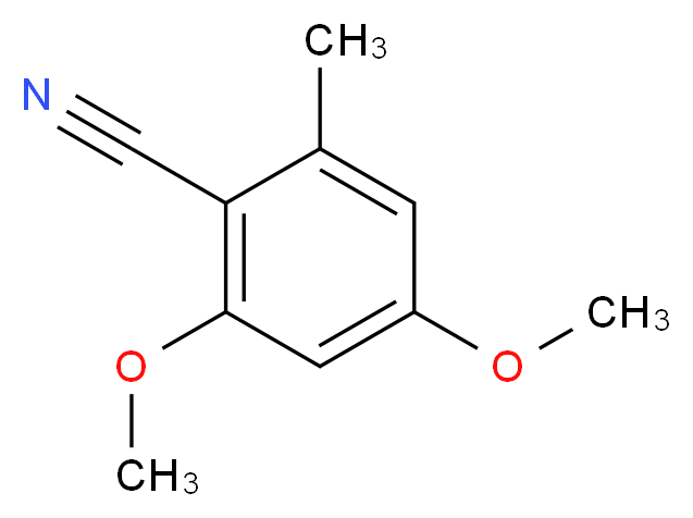 2,4-dimethoxy-6-methylbenzonitrile_分子结构_CAS_319921-60-3