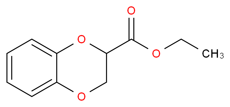 2,3-二氢-1,4-苯并二噁烷-2-羧酸乙酯_分子结构_CAS_)