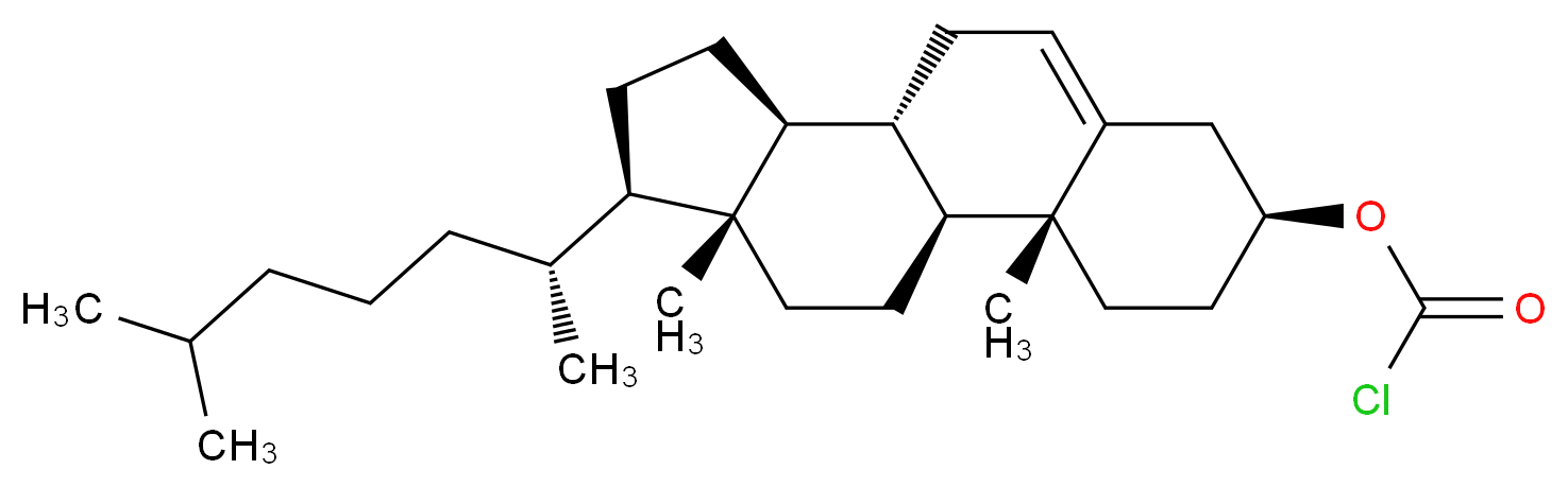 胆固醇甲酰氯_分子结构_CAS_7144-08-3)