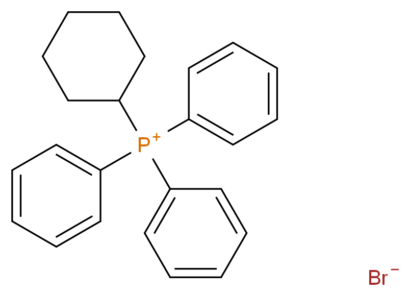 cyclohexyltriphenylphosphanium bromide_分子结构_CAS_7333-51-9
