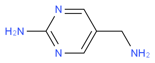 5-(AMINOMETHYL)PYRIMIDIN-2-AMINE_分子结构_CAS_672324-80-0)