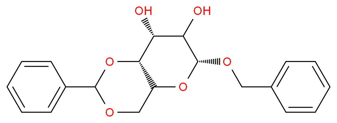 Benzyl 4,6-O-Benzylidene-β-D-galactopyranoside_分子结构_CAS_56341-65-2)