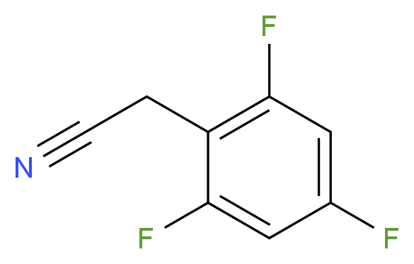 2,4,6-Trifluorophenylacetonitrile_分子结构_CAS_220227-80-5)