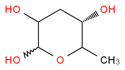 (5S)-6-methyloxane-2,3,5-triol_分子结构_CAS_5658-12-8