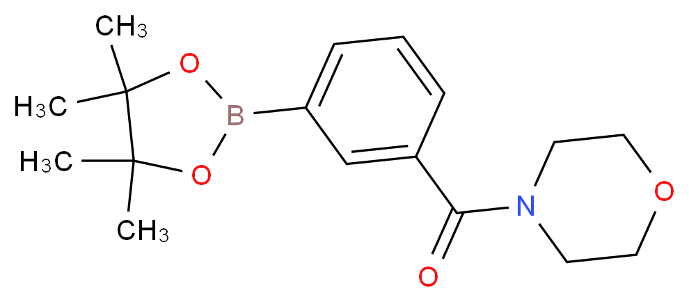 3-(吗啉-4-羰基)苯硼酸频哪醇酯_分子结构_CAS_)