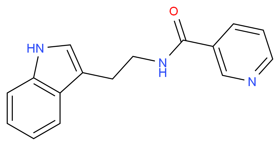 N-(2-(1H-Indol-3-yl)ethyl)nicotinamide_分子结构_CAS_29876-14-0)