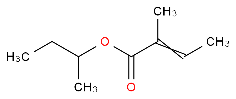 butan-2-yl 2-methylbut-2-enoate_分子结构_CAS_28127-58-4