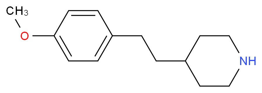 4-[2-(4-Methoxy-phenyl)-ethyl]-piperidine_分子结构_CAS_)